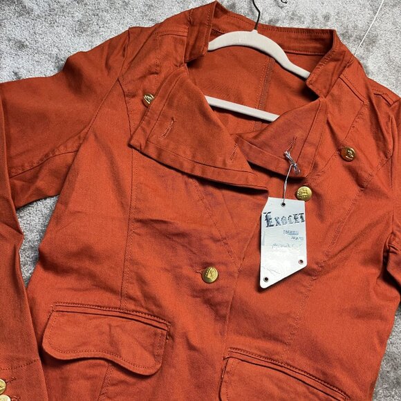 Junior Exocet Womens Rust Orange Blazer 3XL fits MED-LG - Picture 3 of 9